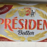 President Butter (7 oz) · France’s 1 butter is made from high-quality cultured creams in the northwestern portion of F...