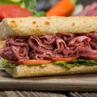 6 Pastrami Sandwich · Thinly sliced lean pastrami, served hot.
