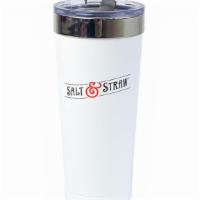 Salt & Straw Tumbler · Our new 20 oz. double wall, stainless steel lined Salt & Straw tumblers will keep your hots ...