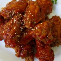 5. Hahn's Spicy Chicken · Korean chili paste sauce.