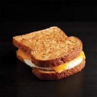 Egg & Cheese · Homestyle fried egg, Cheddar and Colby-Jack cheese on sprouted 7-grain toast