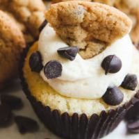 Chocolate Chip Cookie Dough (FLAVOR OF THE MONTH) · Vanilla cake with chocolate chip cookie baked in. Vanilla butter cream with mini chocolate c...