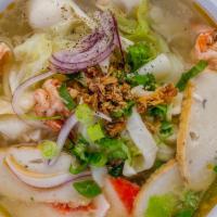 #17. Hu Tieu Tom Cua (Seafood Noodle Soup) · 