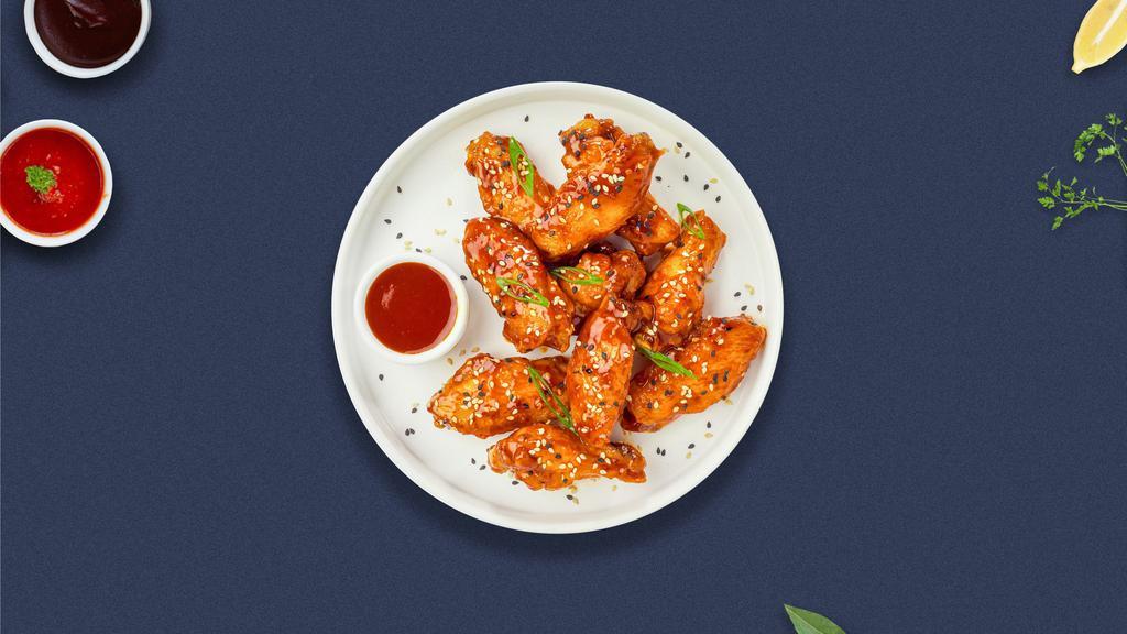 S&S Chicken Wings · Fresh chicken wings breaded, fried until golden brown, and tossed in sweet and sour sauce.