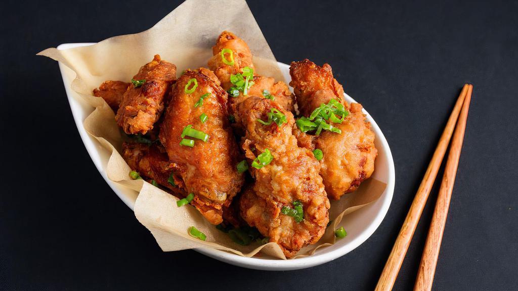 Singapore Style Chicken Wings · With Shrimp Seasoning. Contains gluten, soy, shellfish, and eggs. We cannot make substitutions.