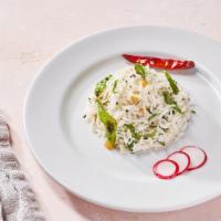 Rice Pulao by dosa by DOSA · By dosa by DOSA. Basmati rice tempered with mustard seeds, channa dal, and fresh curry leave...