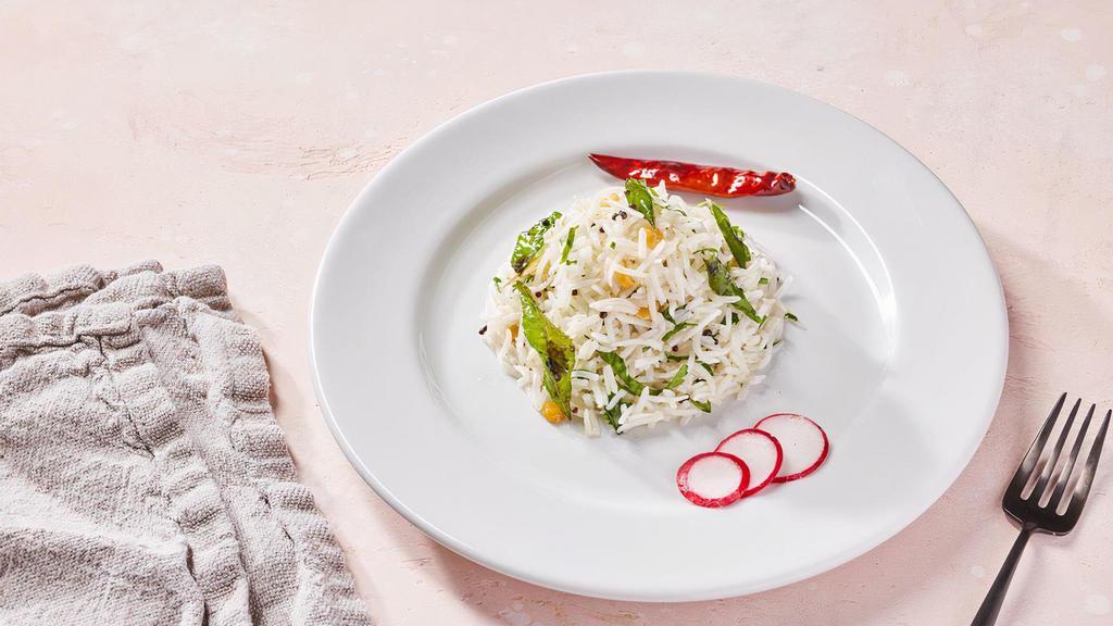 Rice Pulao by dosa by DOSA · By dosa by DOSA. Basmati rice tempered with mustard seeds, channa dal, and fresh curry leaves. Vegan. We cannot make substitutions.