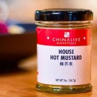 China Live Signature House Hot Mustard	 · 2 oz bottle. China Live's spicy mustard uses the best of English and Chinese blends.