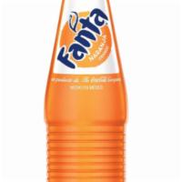 Mexican Fanta · Glass bottle, made with pure cane sugar.  500ml