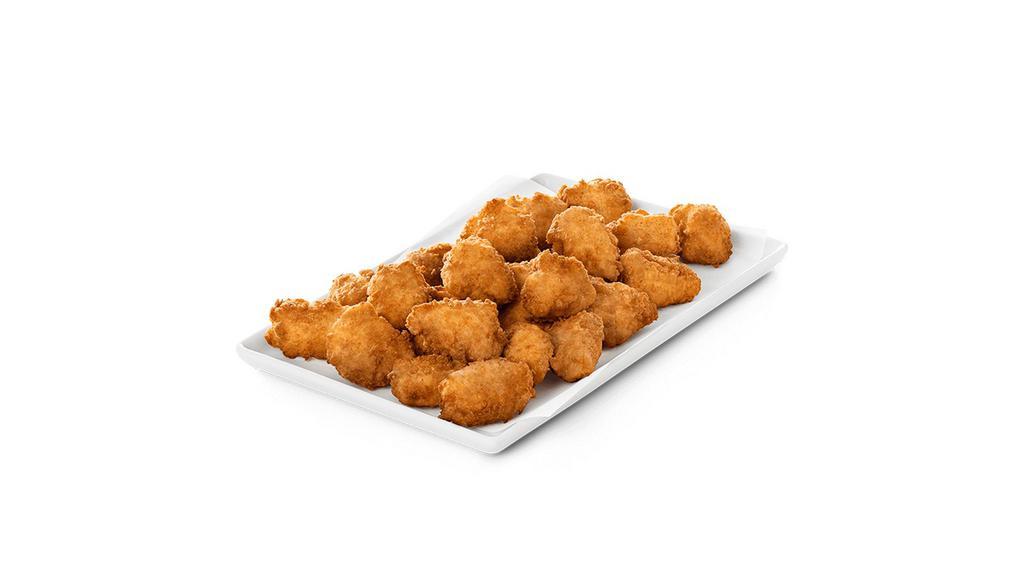 30 Ct Chick-Fil-A® Nuggets · Bite-sized pieces of boneless chicken breast, seasoned to perfection, freshly breaded and pressure cooked in 100% refined peanut oil. Available with choice of dipping sauce.