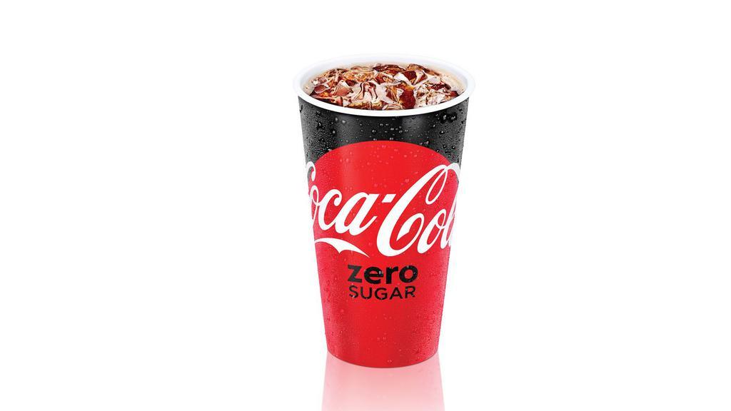 Coke® Zero Sugar · Fountain beverage. A product of The Coca-Cola Company.