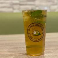 Moonlight Mojito · Jasmine Green Tea w/Fresh Key Lime, Mint Leaves. Available in Original or Any Fruit Flavors