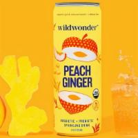 wildwonder: Peach Ginger · Succulent peach, Peruvian ginger juice, and fresh brewed honeybush leaf makes this gut-heali...