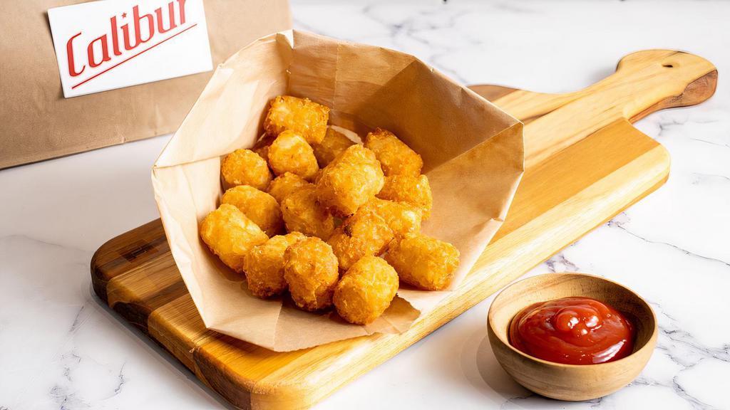 Tater Tots by Calibur Express · By Calibur Express. Classic tater tots, a perfect complement to our burgers. Contains nightshades. We cannot make substitutions.