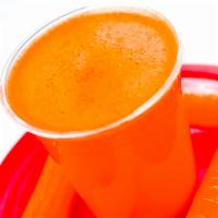 Carrot Juice · Carrots topped with more carrots