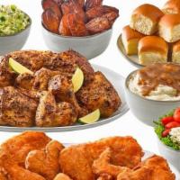 20 Piece Family Meal · Your Choice of Campero Fried or Grilled Chicken. Includes 4 Family Sides and Your Choice of ...