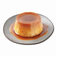 Buy 2 Flans For $3 · Baked vanilla custard topped with caramelized sugar.
