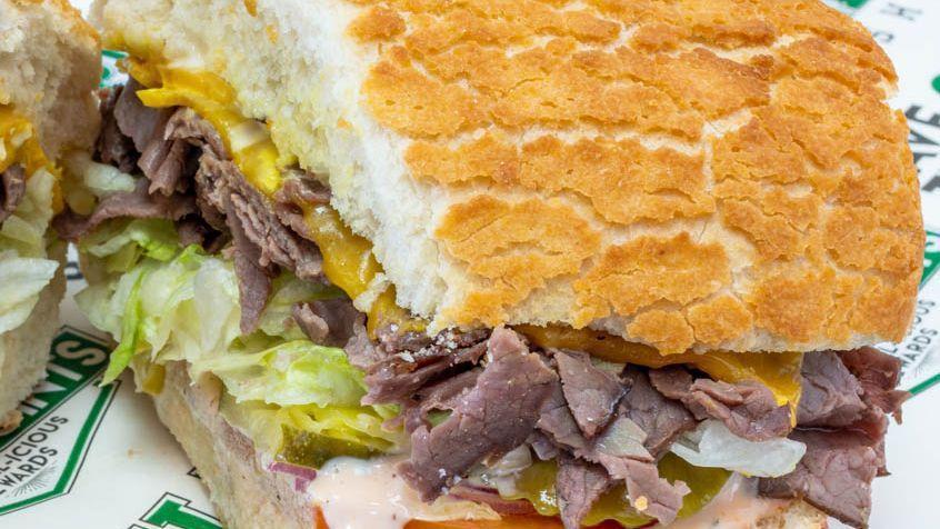 Pickle Burger · Roast Beef, Cheddar, Thousand Island Dressing + 