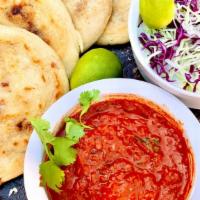 Revuelta Pupusa · Deliciously Slow roasted pork with beans and cheese