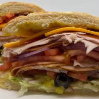Harvest Turkey · Harvest Turkey sandwich put on your choice of toasted bread with your choice of cheese. Topp...