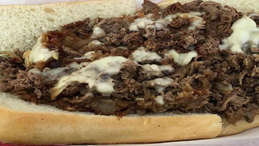  Philly Cheesesteak · Philly Steak, Onions, Mushrooms, Cheese. Served with Fries