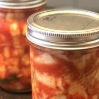 Napa Cabbage Kimchi (16oz Glass Jar) · Homemade Napa Cabbage Kimchi contained in 16oz glass jar. No fish sauce added. Gluten-free a...