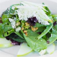 Apple & Goat Cheese Salad · With soybeans, walnuts and lemon-pepper vinaigrette.
