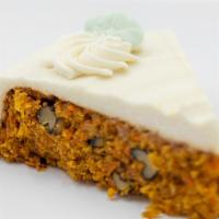 Carrot Cake · Carrot Cake with walnuts and cashew cream cheese frosting
