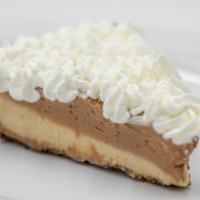 Peanut Butter  (GF) · Gluten Free, Contains nuts. Housemade peanut butter pie top with whipping cream