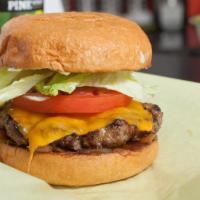 Cheeseburger · Lettuce, tomatoes, onions, Mayo and Ketchup
Choice of cheese