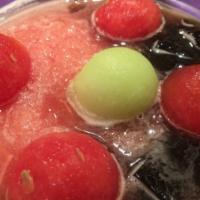 Watermelon with Grass Jelly · 