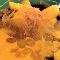 Grass Jelly With mango delight. · 
