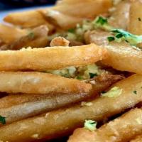 Basket of Fries · Basket of crispy, thin French Fries. Option to add Garlic Fries or add Cheese Fries (Vegan o...