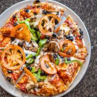 Sagebrush (Extra Large) · Mushrooms, tomato, black olives, green bell peppers and onions.