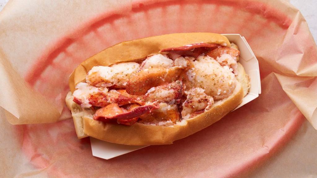 Lobster Roll · Our claim to fame! 4oz or 6oz of chilled, wild-caught lobster in a toasted, buttered bun with mayo, lemon butter, and Luke's Secret Seasoning. Served with kettle chips.