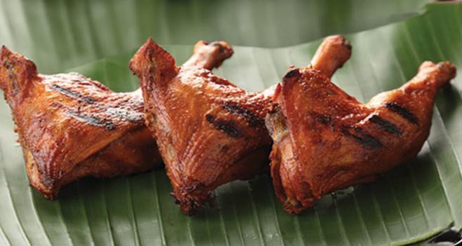 Chicken Inasal · Grilled chicken marinated in a combination of spices, soy sauce, and vinegar. Served with steamed rice.