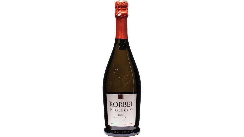 Korbel Prosecco (750 ml) · KORBEL Prosecco is produced and bottled entirely in the Prosecco DOC, Denominazione di Origine Controllata, located in north eastern Italy. The Prosecco zone overlaps much of Italy’s cool white wine growing regions, the Veneto and Friuli, and is located close to the famous medieval city of Venice. Here along the hillsides and valleys, the Glera grape thrives and provides local producers with the base wine from which prosecco is made.