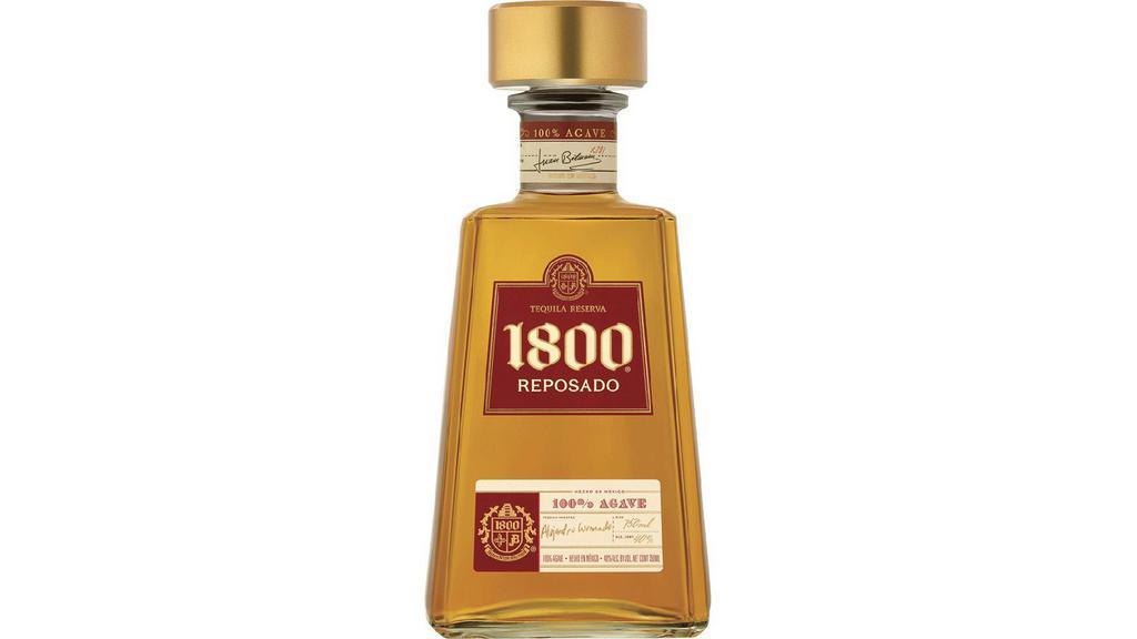1800 Reposado Tequila (750 ml) · This tequila is crafted using 8-12 year old 100% Weber blue agave and is matured in American and French Oak barrels for no less than six months. This rich liquid has notes of buttery caramel, mild spices  and a touch of smokiness, which is imparted by the finishing process. Perfect mixed in a cocktail or on the rocks.