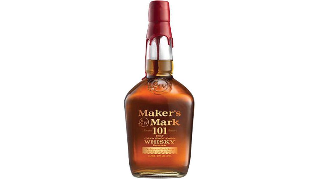 Maker'S Mark Bourbon 101 (750 Ml) · It’s everything you love about Maker’s Mark® with a whole lot more to love. Our founder himself, Bill Samuels, Sr., was the first fan of this high proof bourbon. Bill liked to tuck a little 101 aside for friends and special occasions. And for a long time, this was the only way you could experience these intensified notes of caramel and spice brought on by the higher proof – yet matched with that familiar Maker’s Mark® smoothness. Now – at special times during the year – this limited release is available for you to share with guests of your own.