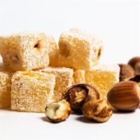 Vegan Turkish Delight · Classic jelly, pistachios and honey mixed together.