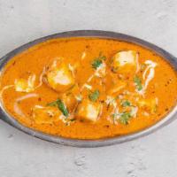 Paneer Tikka Masala (V, GF) · A hot bowl of cubed paneer in a luscious tomato-cream curry. Contains dairy. We cannot make ...