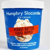 Humphry Slocombe Peanut Butter Fudge Ripple · Peanut butter ice cream with a chocolate fudge swirl. Contains dairy, eggs, and peanuts. We ...