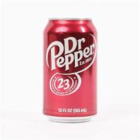 Dr. Pepper · 12 oz can of Dr. Pepper.