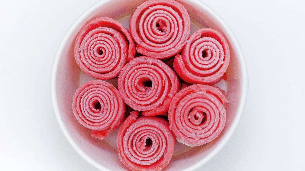 Pink Swirlz · Strawberry Lemonade Sorbet rolls