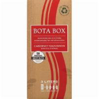 Bota Box Cabernet (3 L) · Bota Box Cabernet Sauvignon offers rich aromas of black cherry, violet and a hint of black p...