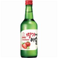 Jinro Strawberry Soju (375 ml) · Jinro Strawberry Soju provides the sweet taste of ripened strawberry in each sip while maint...