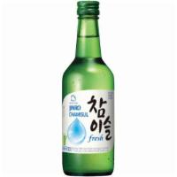 Jinro Chamisul Fresh (375 Ml) · Chamisul Fresh Soju is a neutral spirit distilled from rice. It is filtered with charcoals m...