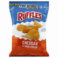 Ruffles Cheddar & Sour Cream Flavored Potato Chips 2.5Oz · 