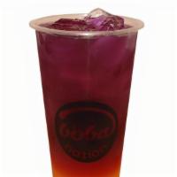Infusion Iced Tea · Passion Fruit, Hibiscus, Butterfly Pea Tea