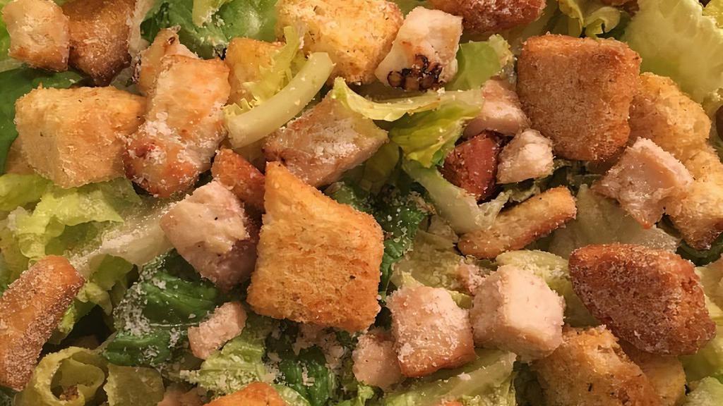 Chicken Caesar · Lettuce with chicken, croutons, parmesan cheese & Caesar dressing.